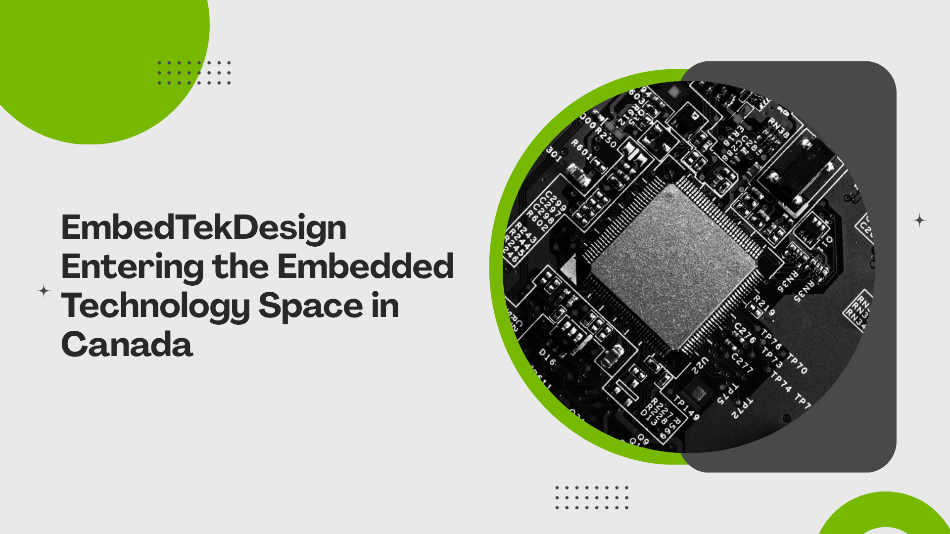 EmbedTekDesign Entering the Embedded Technology Space in Canada